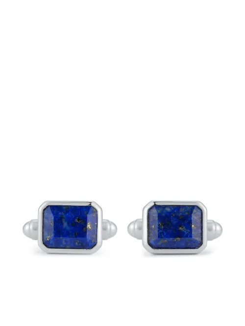 Boutons de manchette Emerald Cut Lapis - Mateo - Modalova