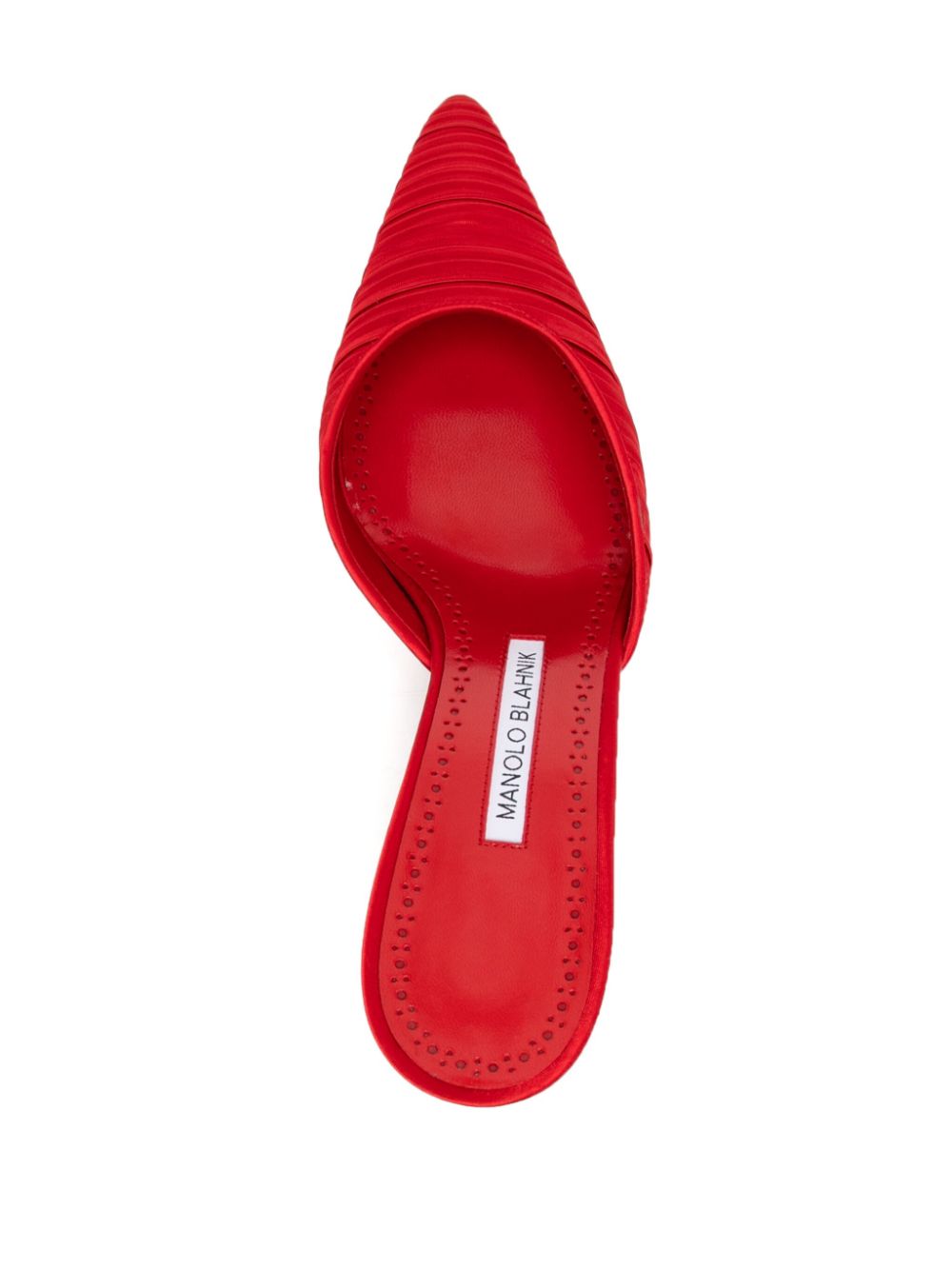 Manolo Blahnik Slip-on muiltjes Rood