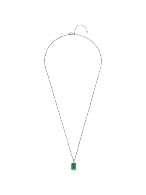 Mateo emerald-cut malachite necklace