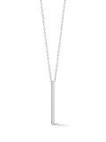 Mateo sterling silver Bar necklace