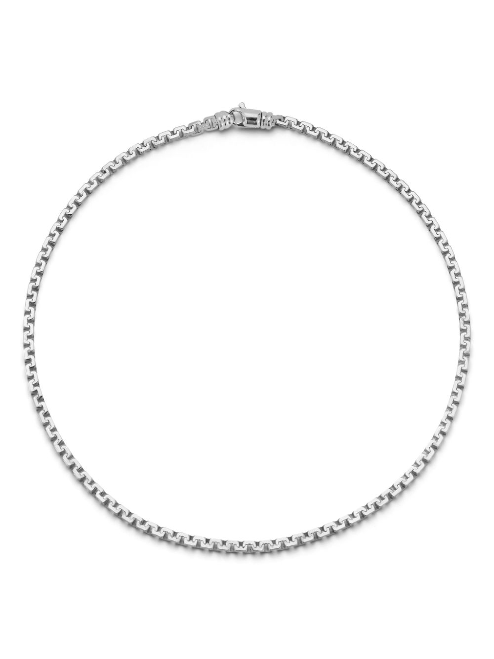 sterling silver Square Link necklace