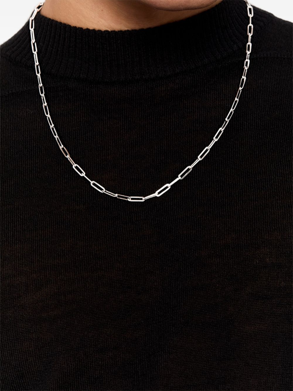 Mateo sterling silver Paper Clip necklace