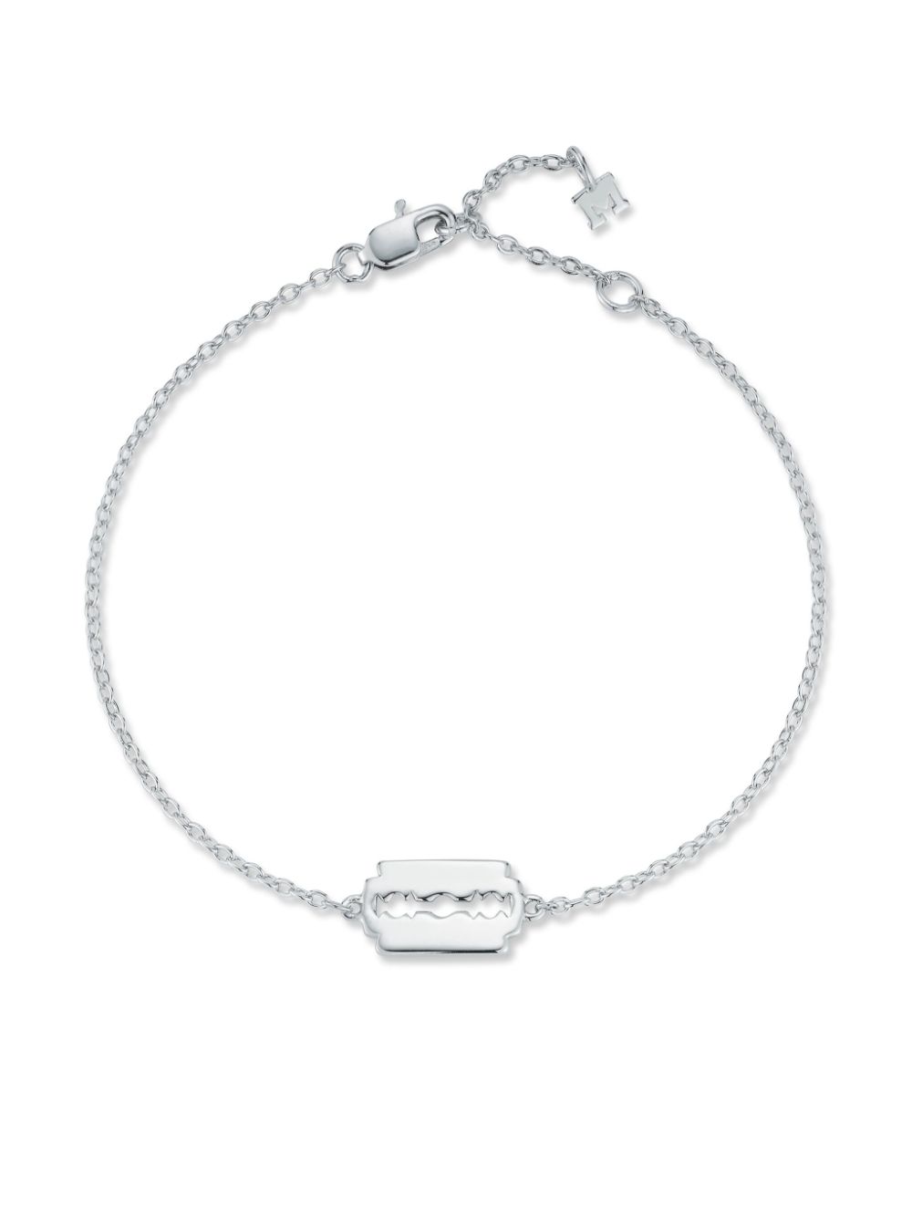 14K white gold Mini Razor Blade bracelet