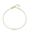 Mateo 14K yellow gold Mini Cross bracelet