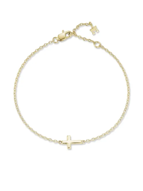 Bracelet Mini Cross en 14ct - Mateo - Modalova
