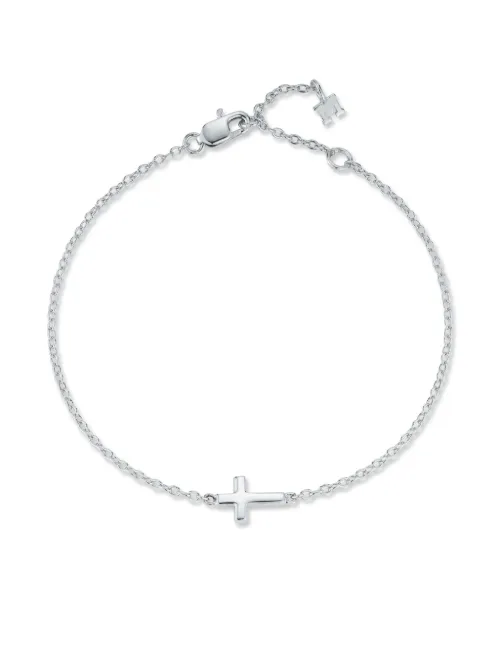 Bracelet Mini Cross en sterling - Mateo - Modalova