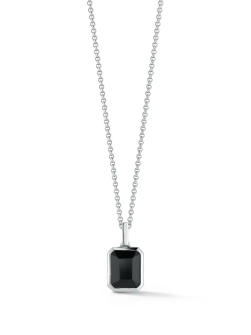 Collier Emerald Cut en sterling - Mateo - Modalova