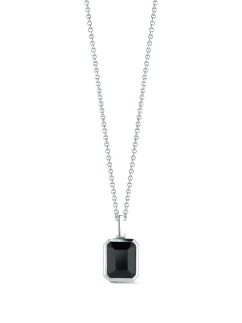 Mateo emerald-cut onyx necklace
