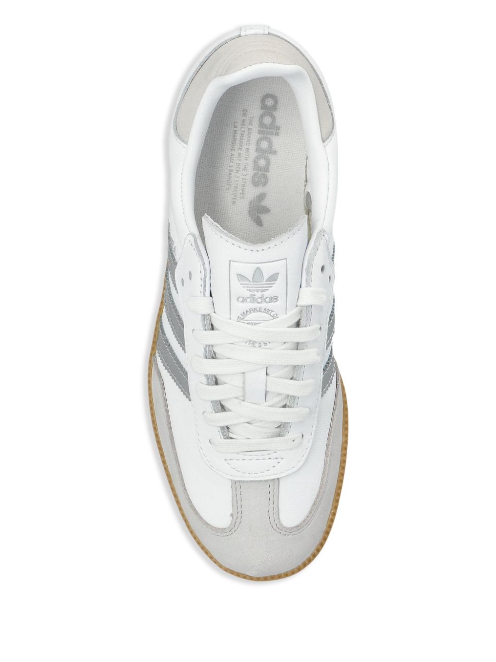 adidas Samba OG "White Silver Metallic Grey" sneakers Wit