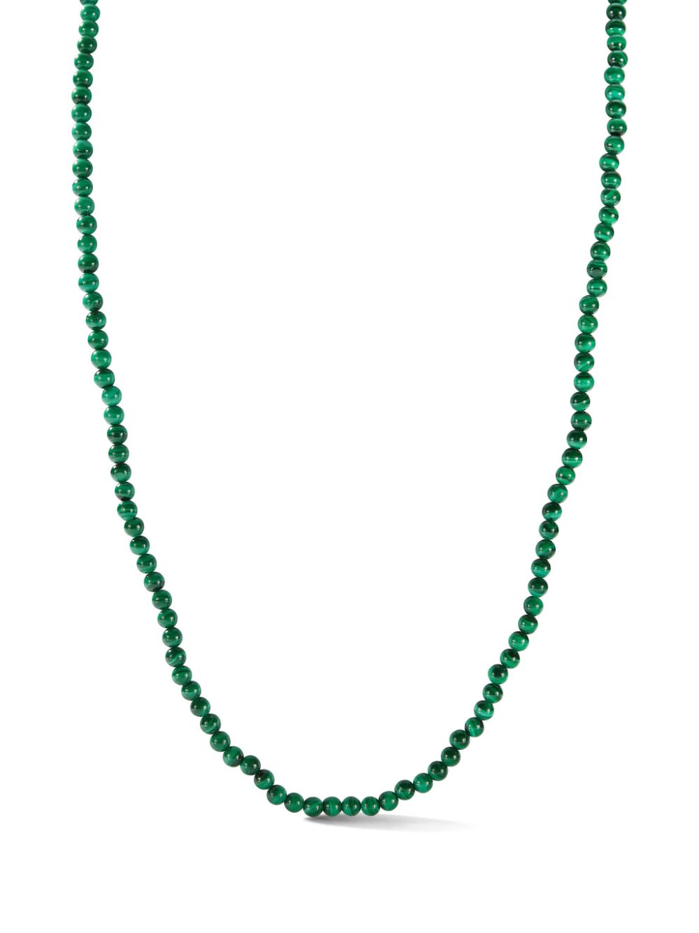 Mateo 14K yellow gold beaded malachite necklace - Green