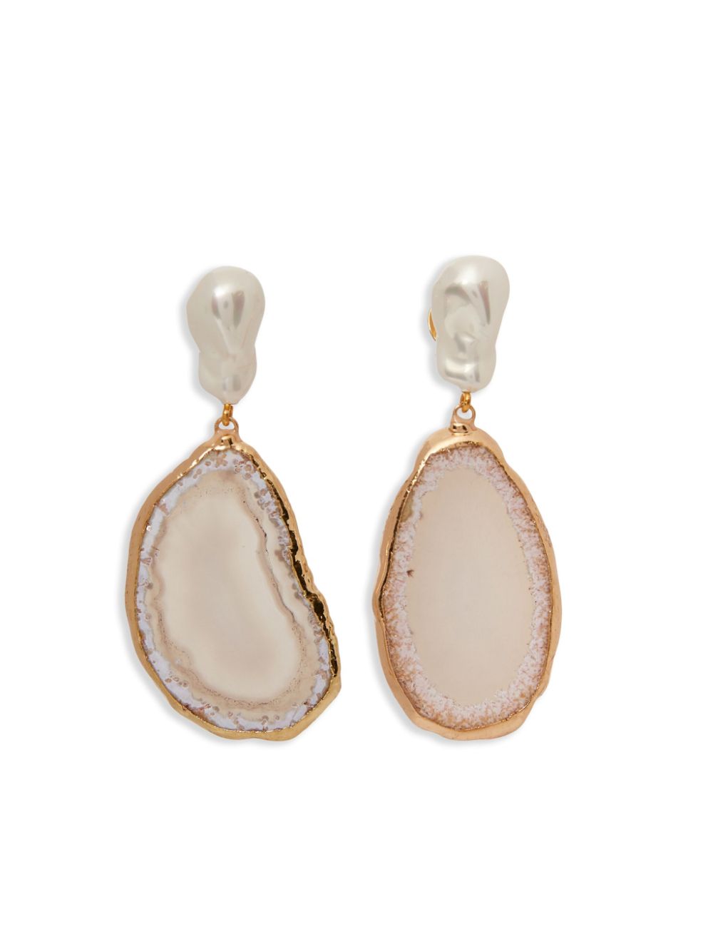 Stone drop earrings