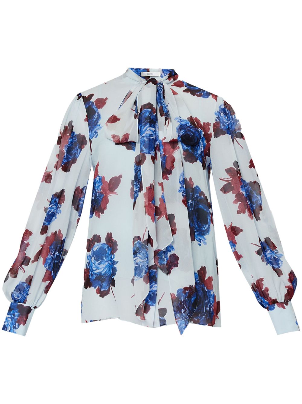 ERDEM pussy-bow blouse - Blue