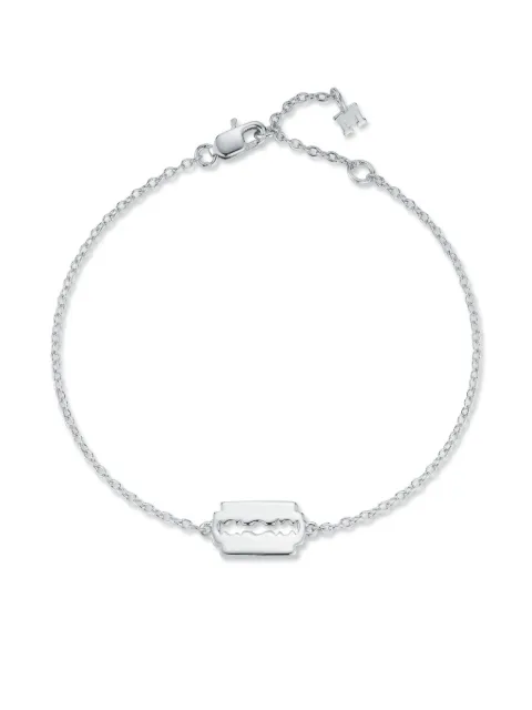 Mateo pulsera Mini Razor Blade en plata de ley