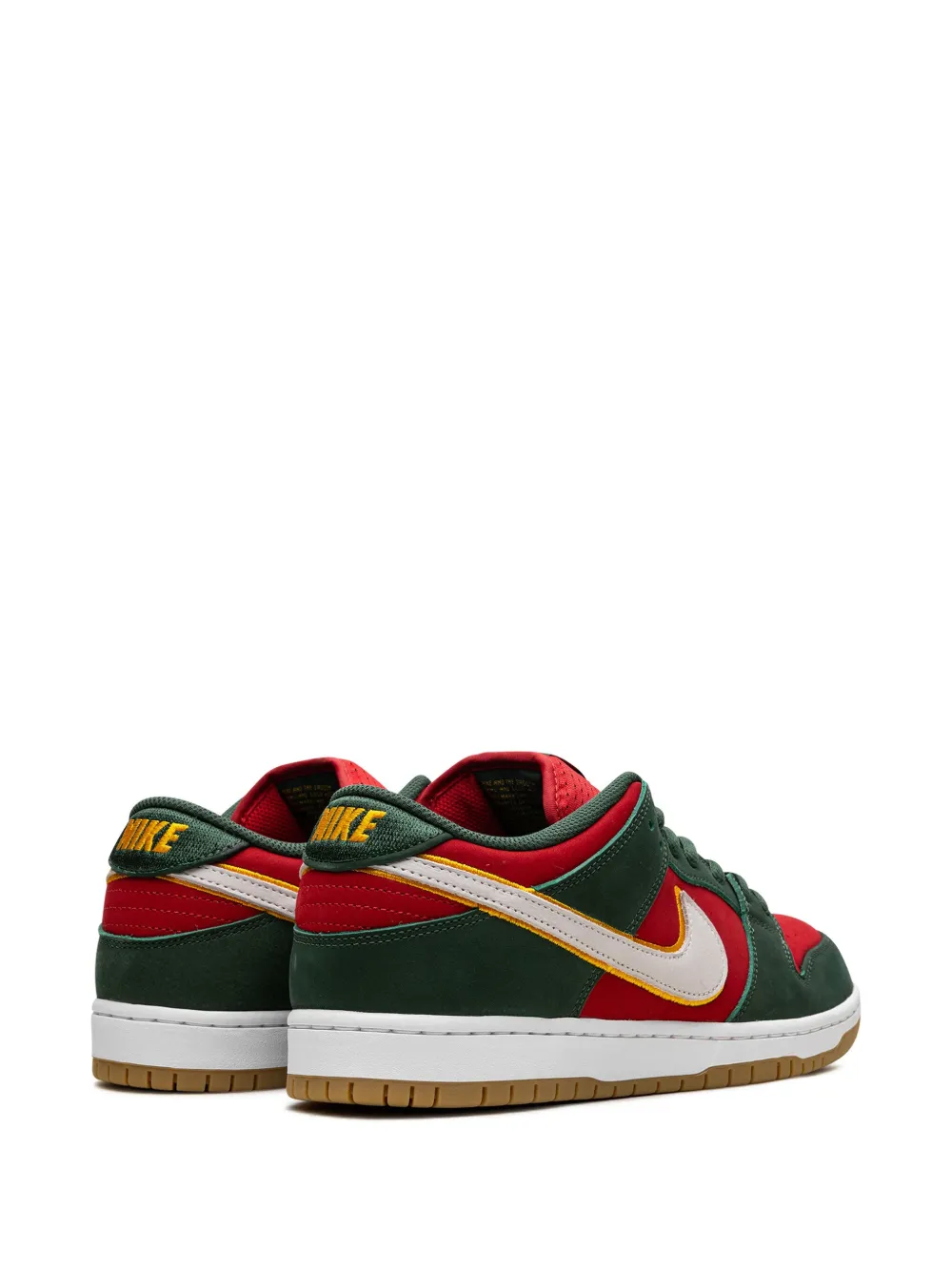 Nike SB Dunk "Seattle Sonics "Fire Fire Red University Gold" sneakers Groen