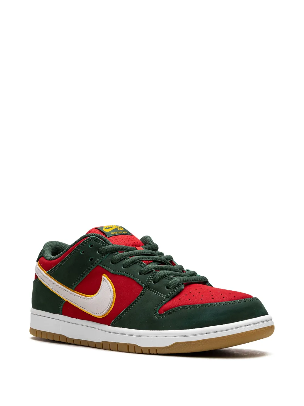 Nike SB Dunk "Seattle Sonics "Fire Fire Red University Gold" sneakers Groen