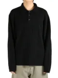 The Elder Statesman Heavy Rugby polo shirt - Black