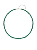 Mateo 14K yellow gold beaded malachite bracelet - Green