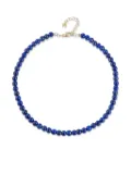 Mateo 14K yellow gold beaded lapis bracelet