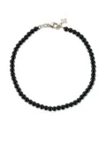 Mateo 14K yellow gold onyx beaded bracelet - Black