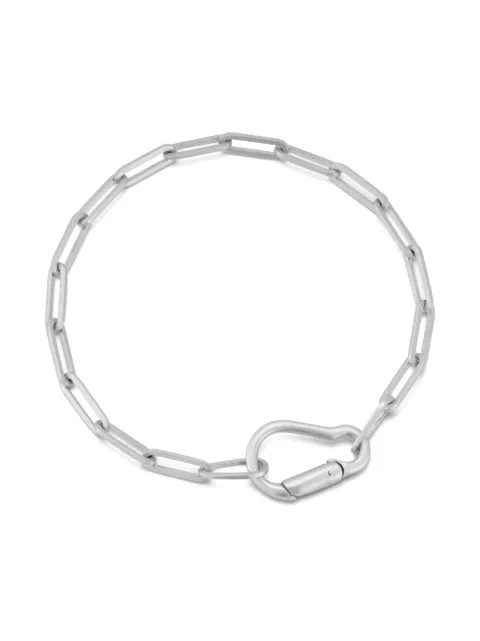 Mateo pulsera en plata de ley con mosquetón