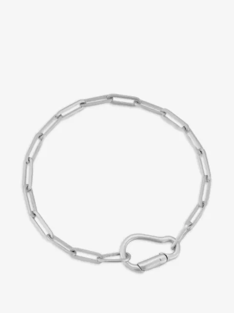 Mateo pulsera en plata de ley con mosquetón