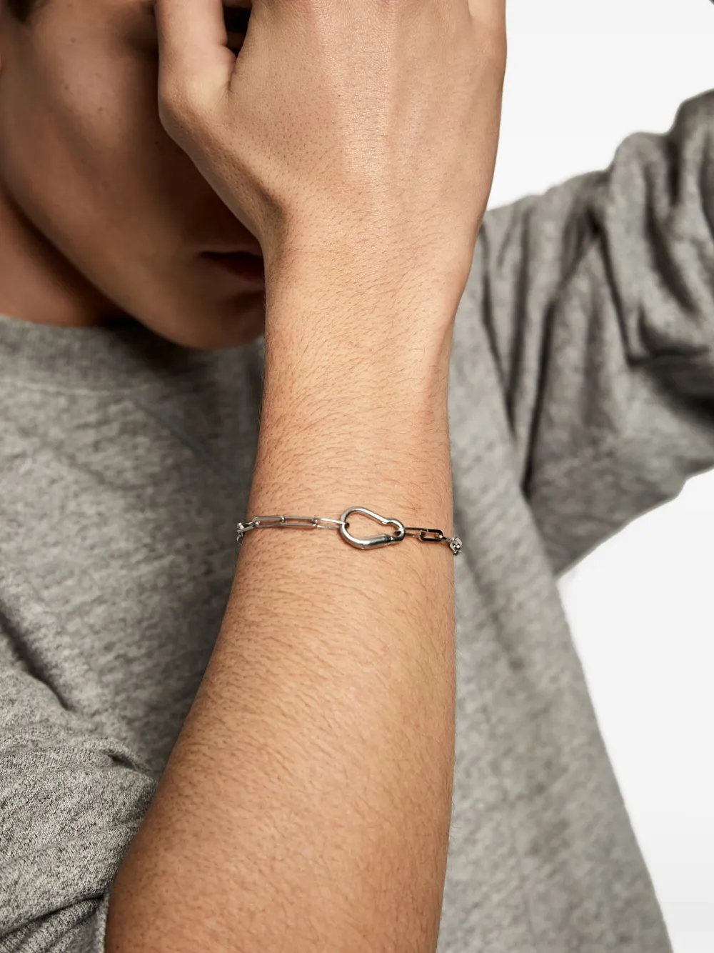  Mateo Carabiner Bracelet - Silver 