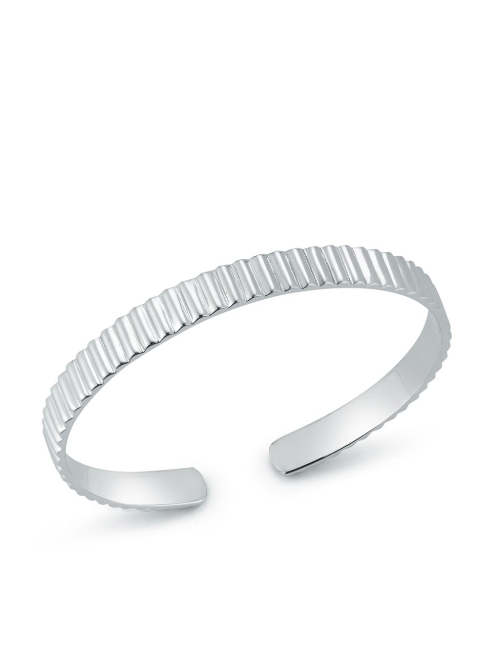 sterling silver Ridge cuff bracelet