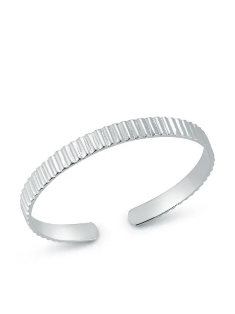 Mateo sterling silver Ridge cuff bracelet