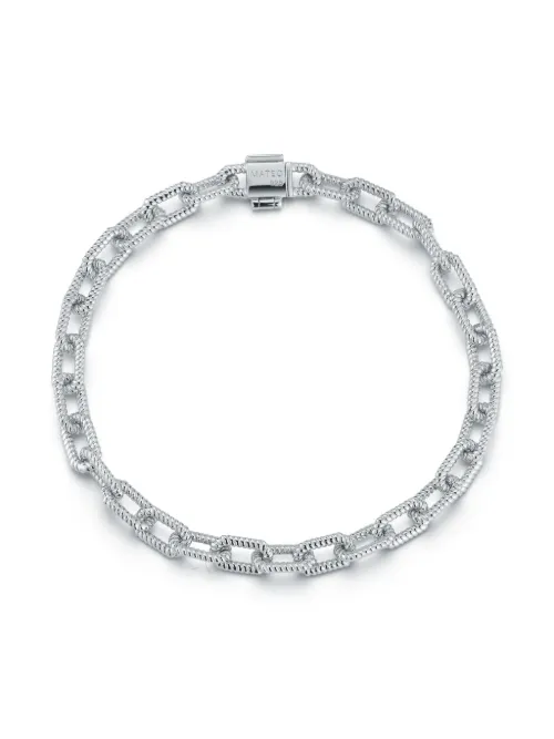Bracelet Lock Link en sterling - Mateo - Modalova