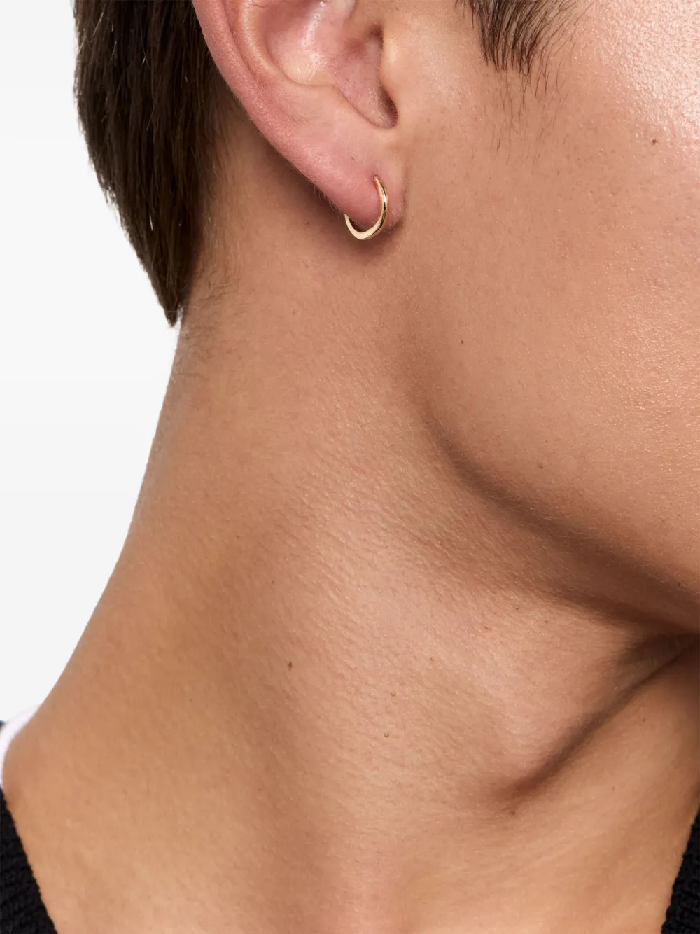 Mateo 14kt yellow gold huggie earring | Image 2