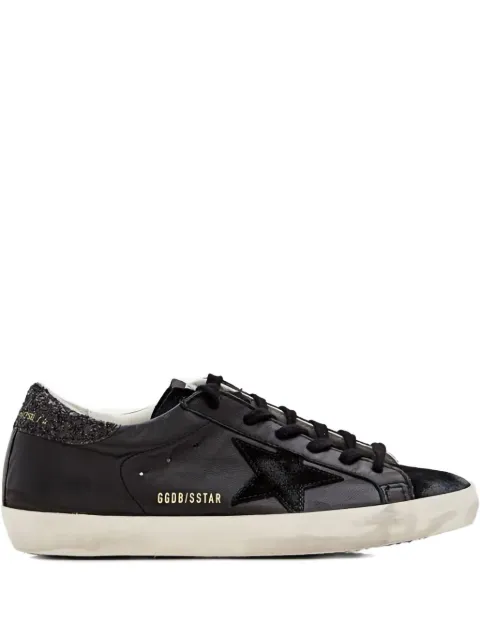 Golden Goose سنيكر 'سوبر ستار' "بلاك/جليتر هيل"