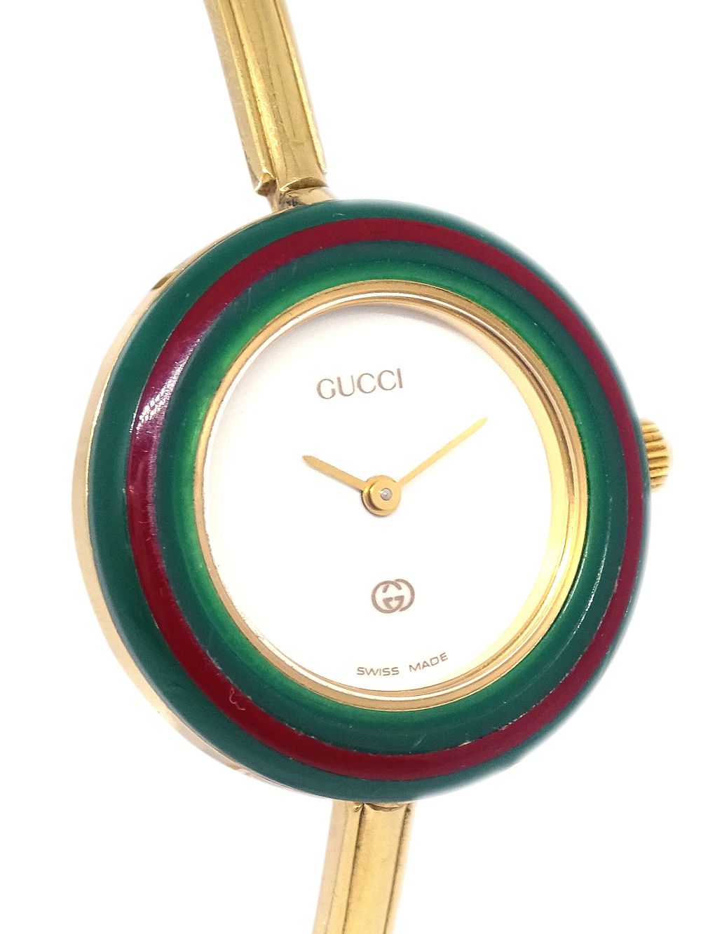 Gucci Pre-Owned 1990-2000s pre-owned Chameleon 25 mm horloge - Wit