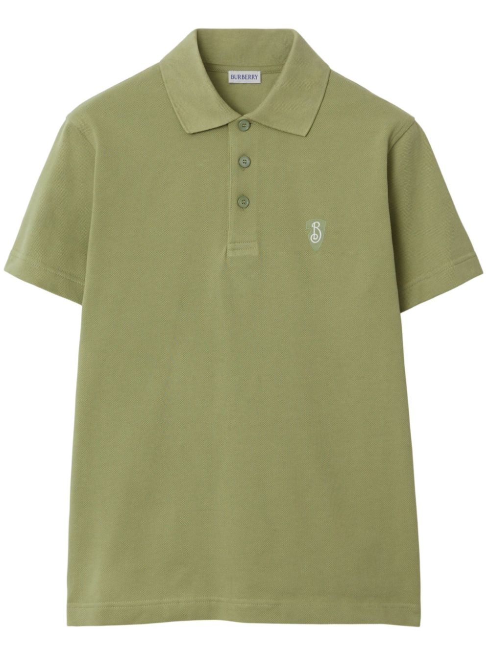 Burberry Poloshirt met geborduurd logo Groen