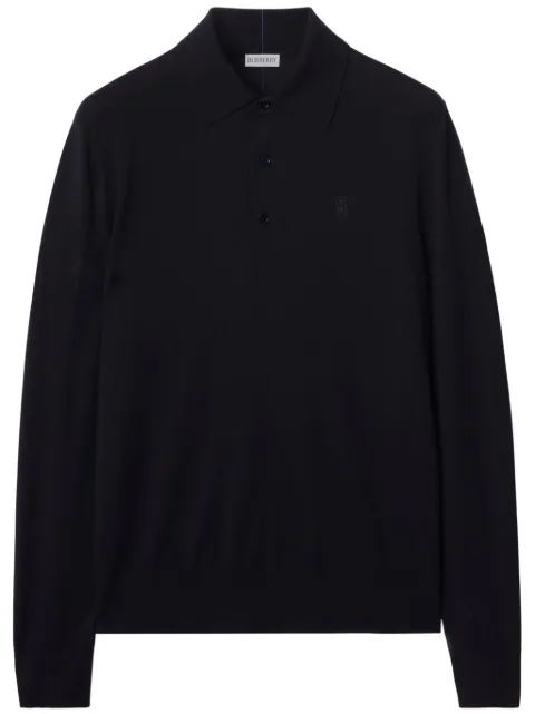 Burberry logo-embroidered polo shirt