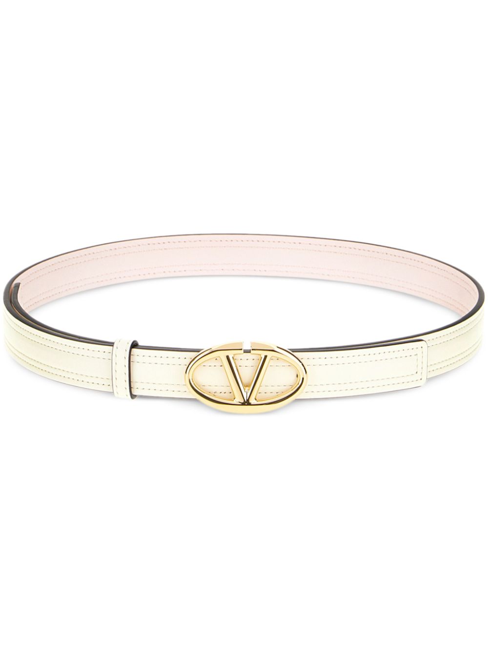 Valentino Garavani VLogo-buckle belt - Neutrals