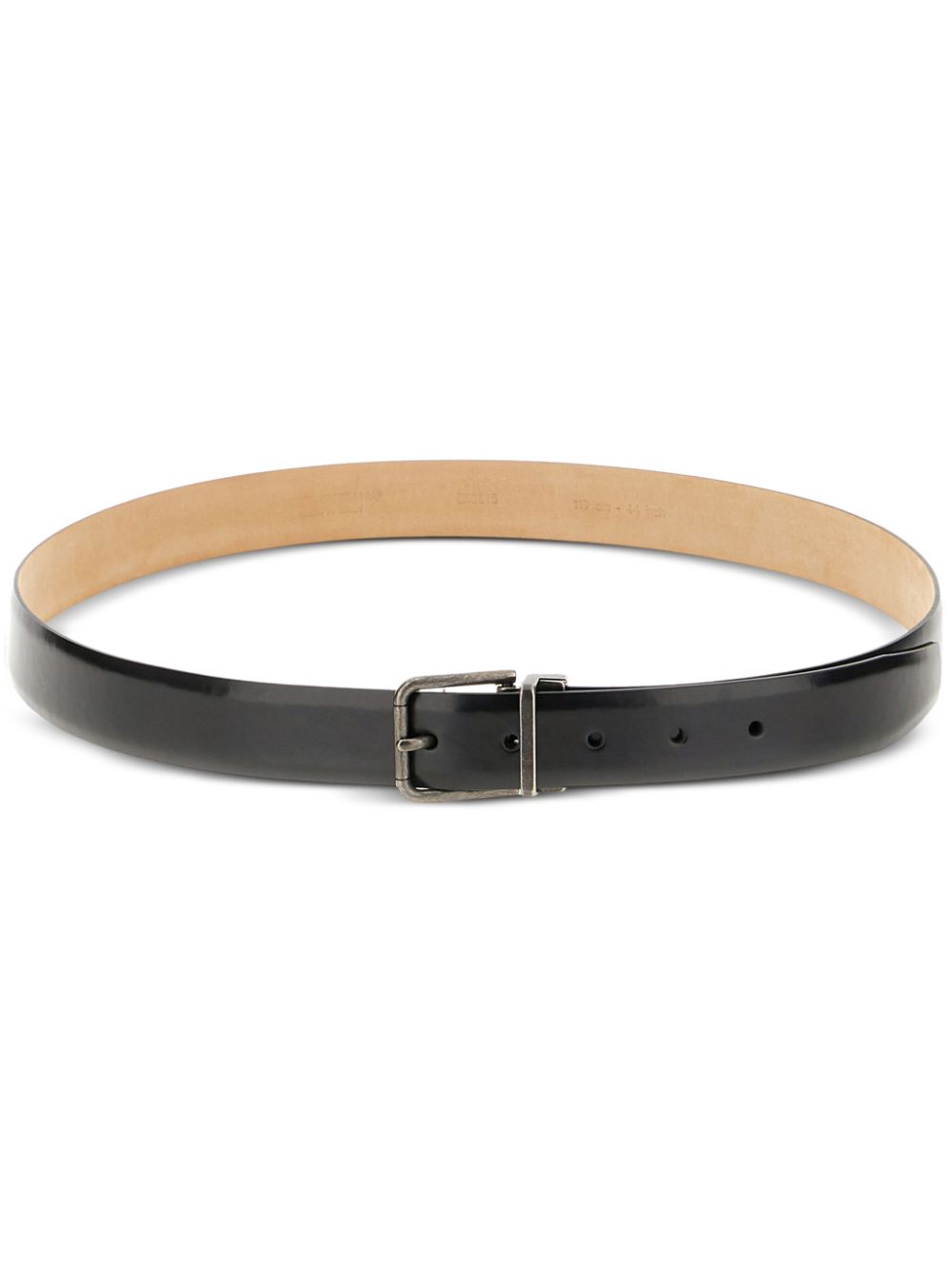 Dolce & Gabbana Leren riem Zwart