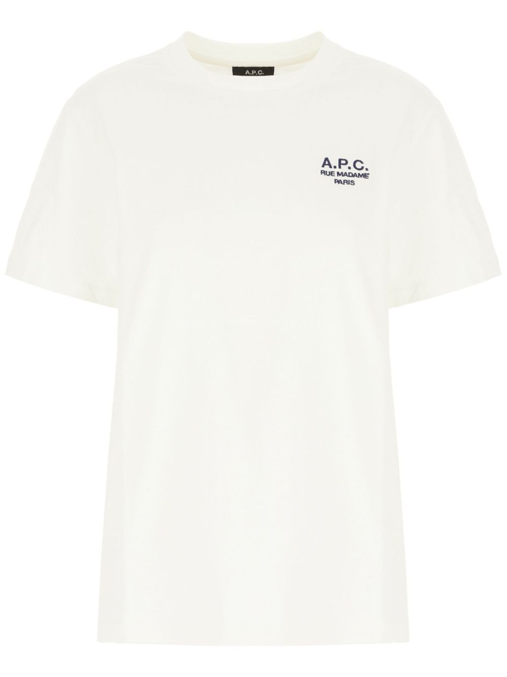 A.P.C. T-shirt met geborduurd logo Wit