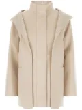 FENDI Sand wool blend parka - Neutrals
