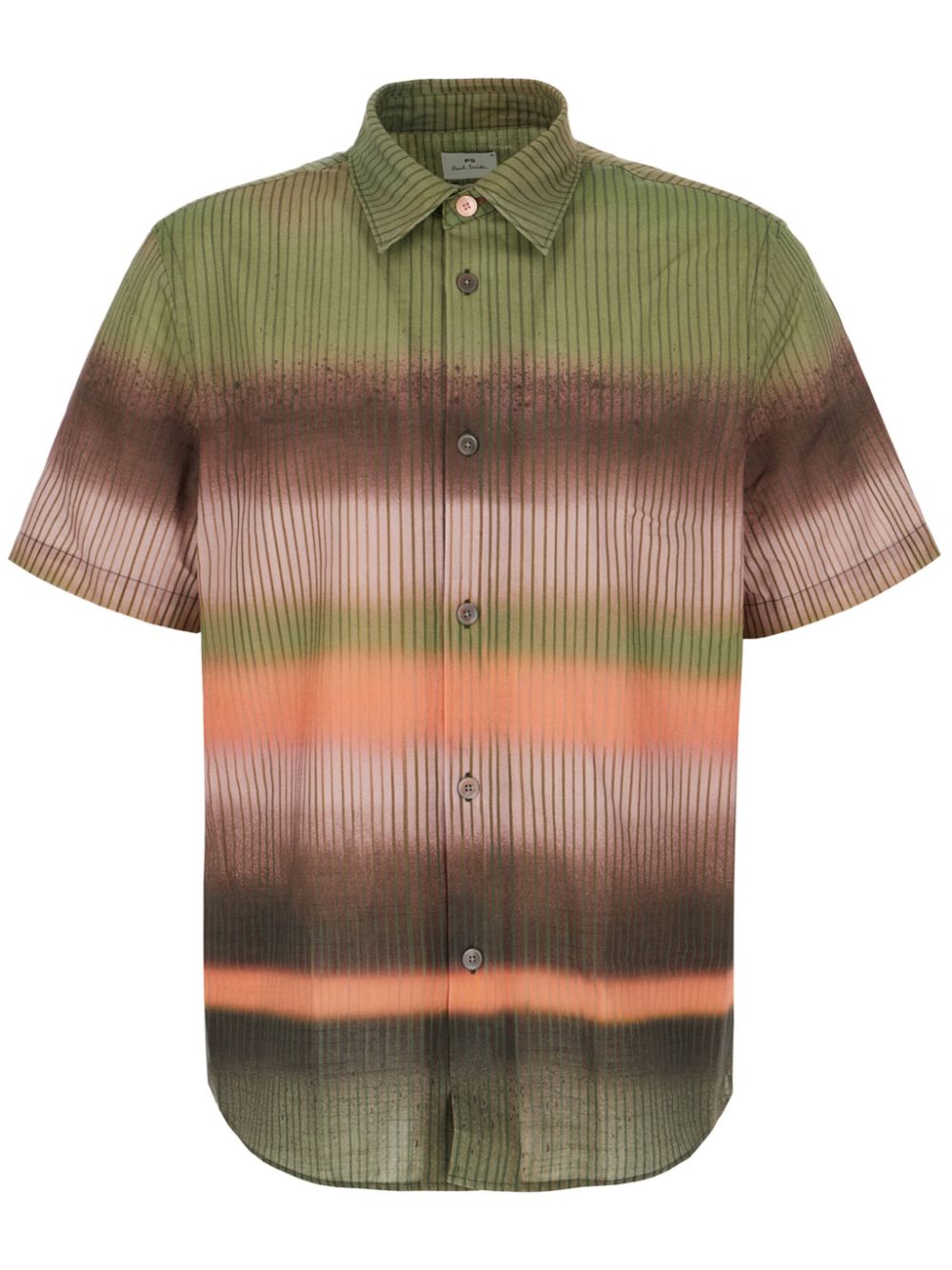 Paul Smith printed cotton shirt - Green