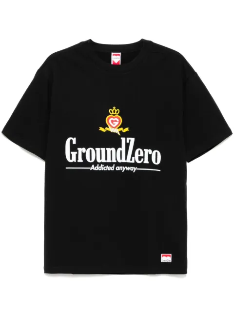 Ground Zero logo print T-shirt