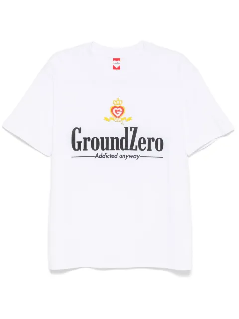 Ground Zero logo print T-shirt