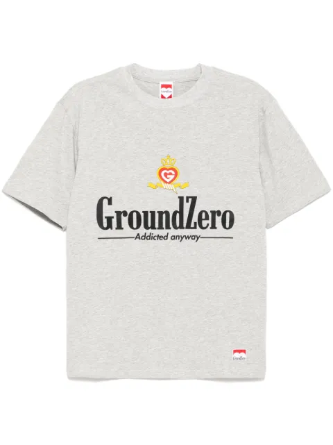 Ground Zero logo print T-shirt