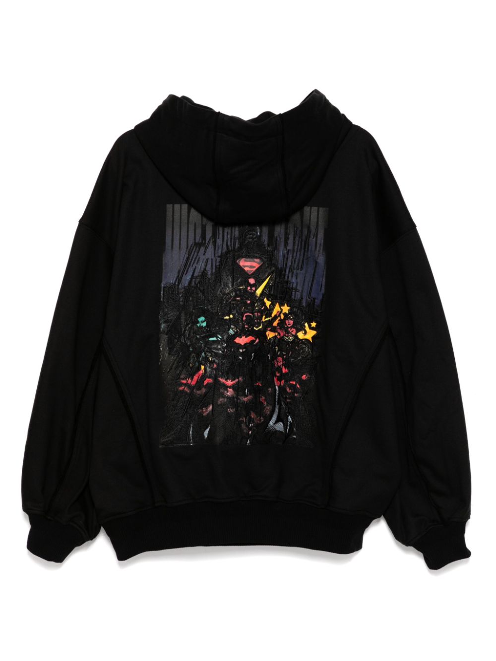 SONGZIO Justice League hoodie met borduurwerk - Zwart