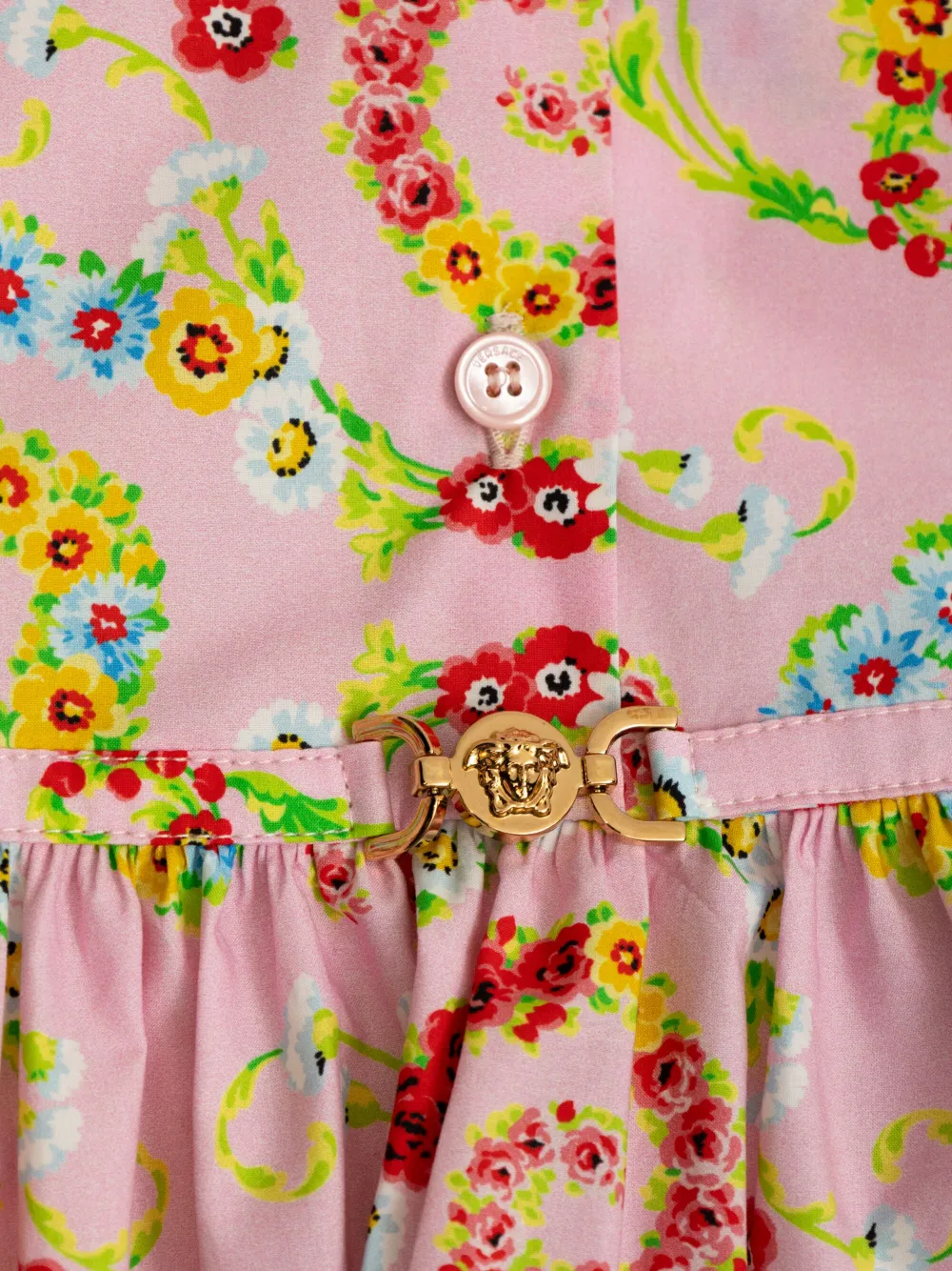 Versace Kids Jurk met print Roze