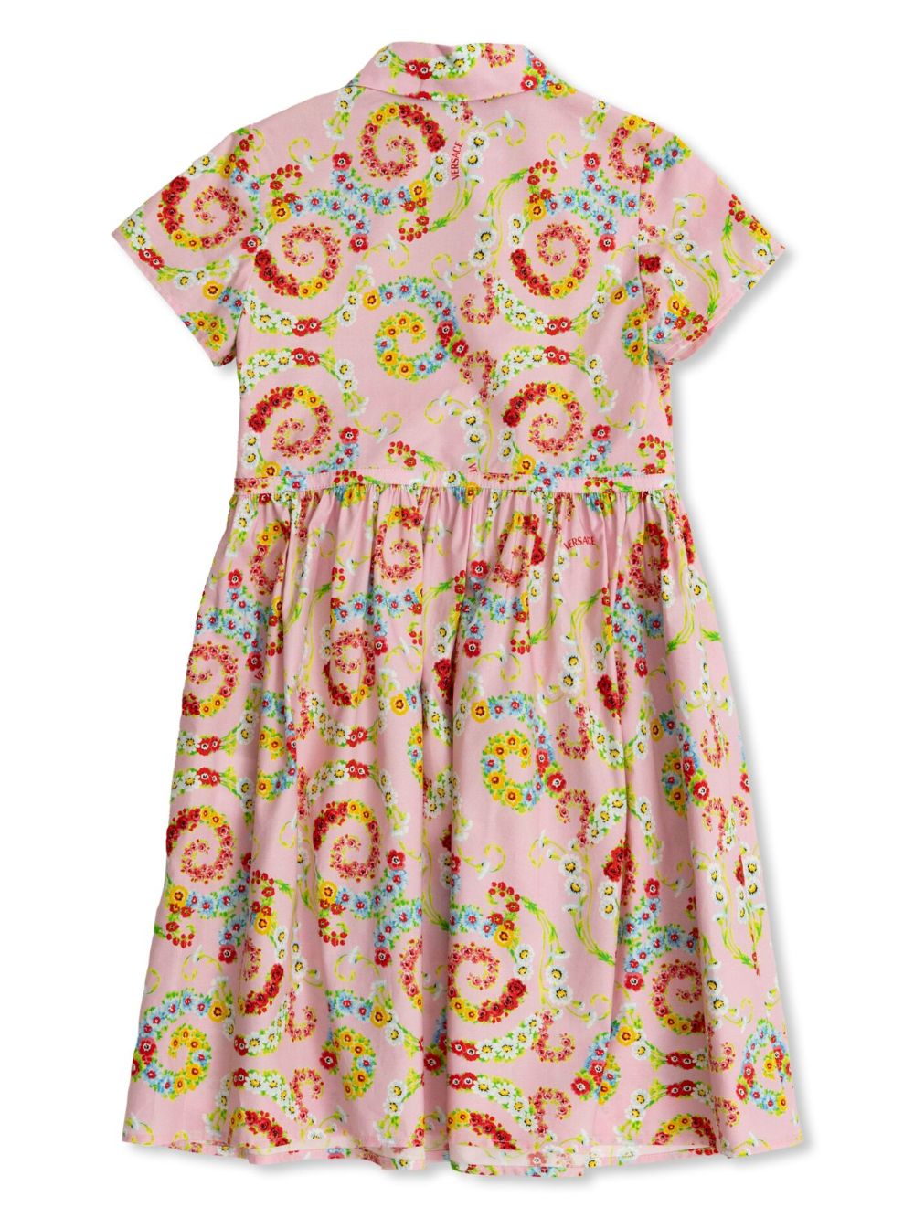 Versace Kids printed dress - Roze