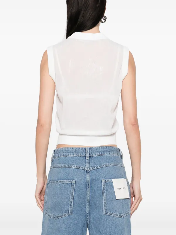 Alexander Wang mock-neck Tank Top | White | FARFETCH
