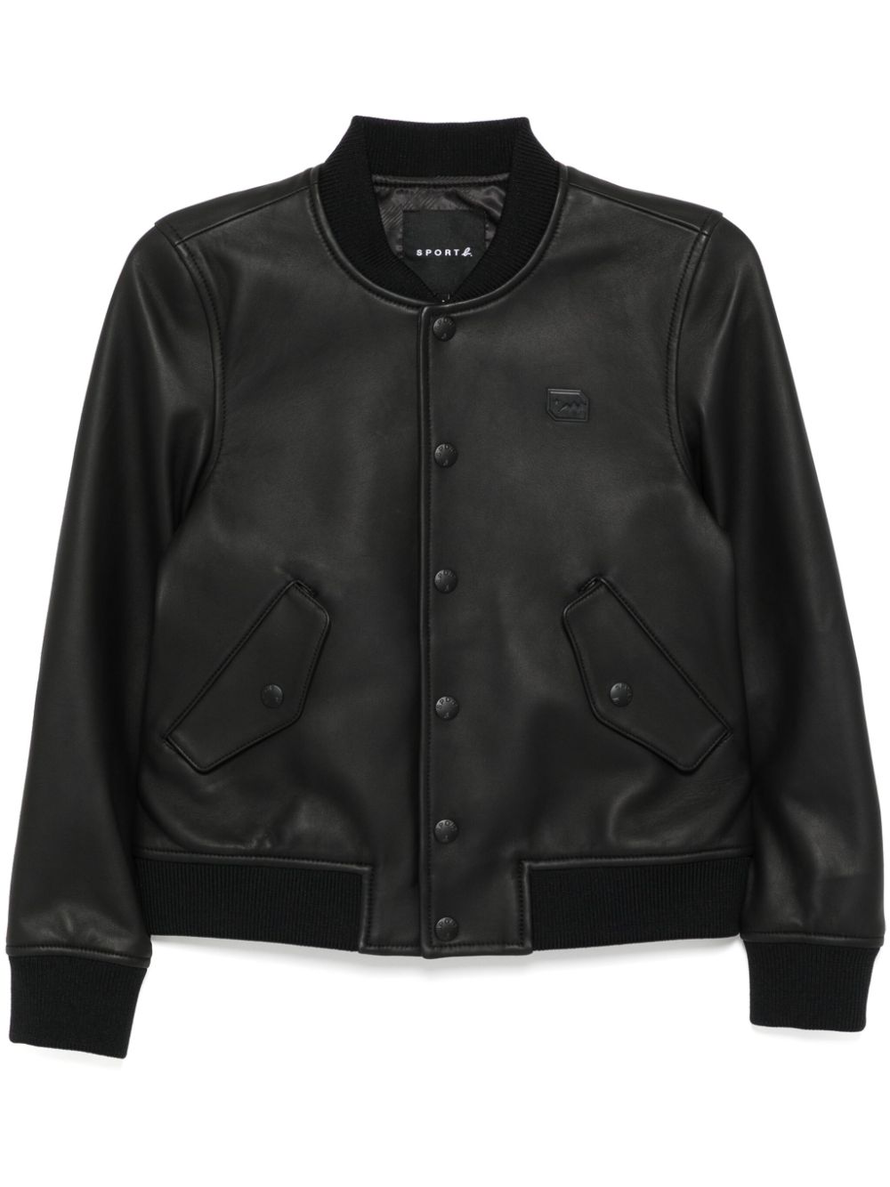 leather bomber jacket