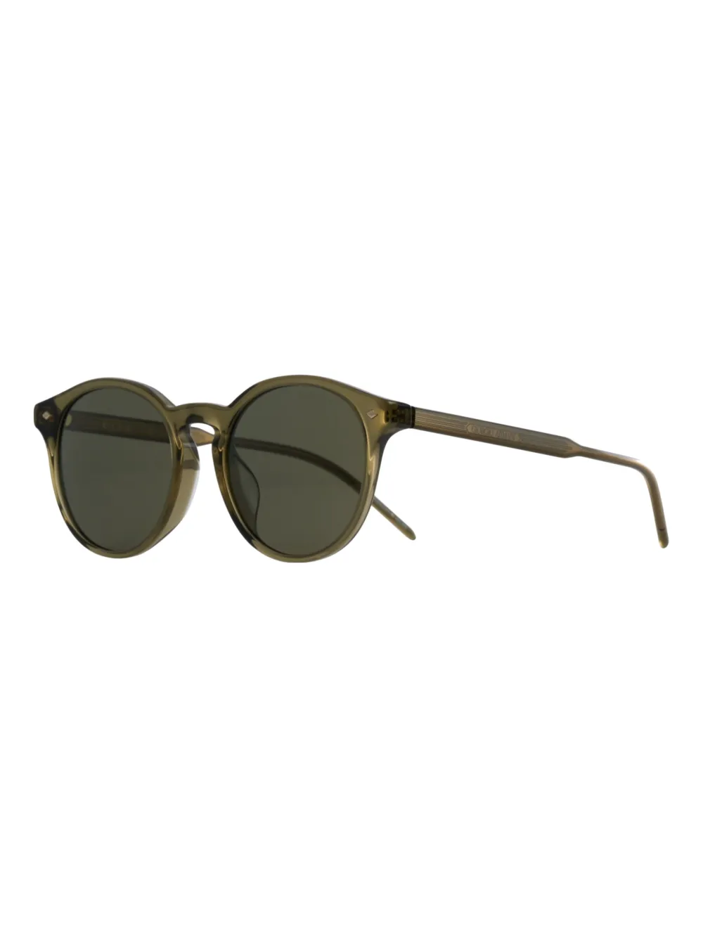 Giorgio Armani oval-frame sunglasses - Groen