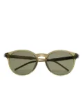 Giorgio Armani oval-frame sunglasses - Green