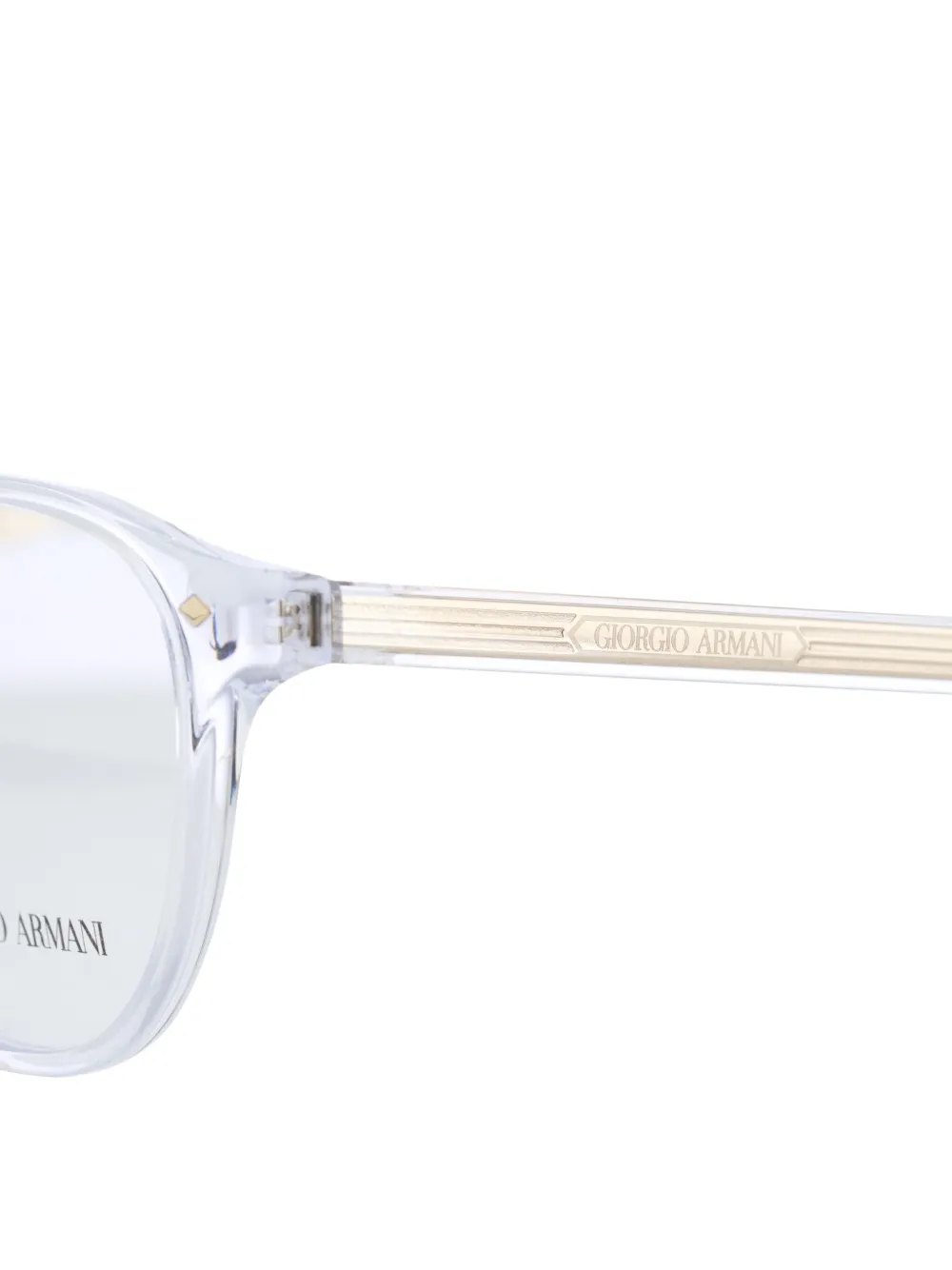 Giorgio Armani Bril met ovaal montuur Wit